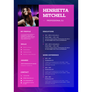 Professional Resume GOLD M